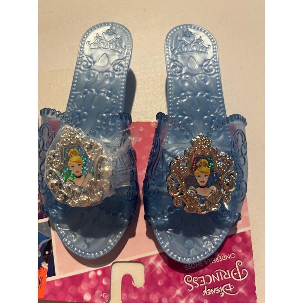 Disney Princess Cinderella Magic Slipper Costume High Heel Shoes Blue 3+ age